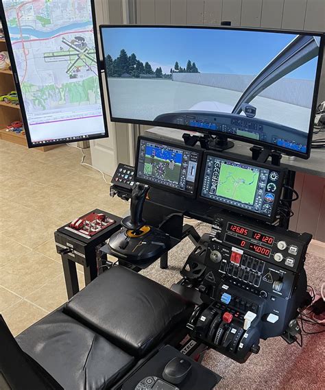 helicopter flight simulator setup